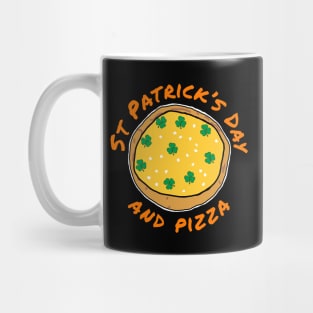 St Patricks Day and Shamrock Pizza Mug